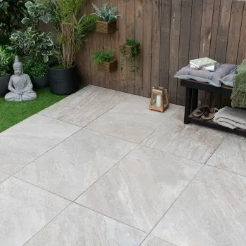 Icaria XL Beige Porcelain Paving Slabs