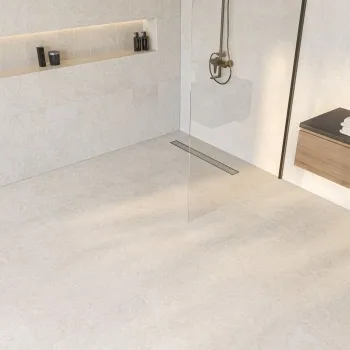 Fargo Grey Matt Stone Effect Anti-Slip Wall and Floor Tiles 600x600