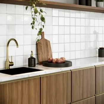 Veneto White Gloss Rustic Bumpy Wall Tiles