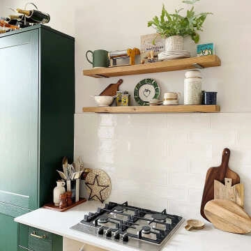 Rustic Gloss White Metro Tiles