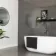 Lounge Polished Dark Grey Stone Effect 300x600 Wall And Floor Tiles