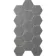 Chalkstone Hexagon Ash Grey Matt Stone Effect Wall And Floor Tiles