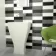 Linear White Matt Brick Shape Wall Tiles 300x100