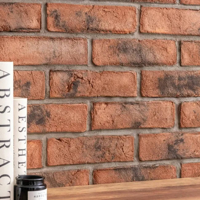 Smoked 15mm Brick Slips Red Blend