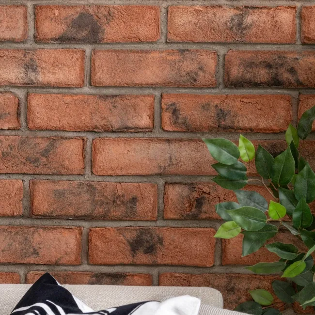 Smoked 15mm Brick Slips Red Blend