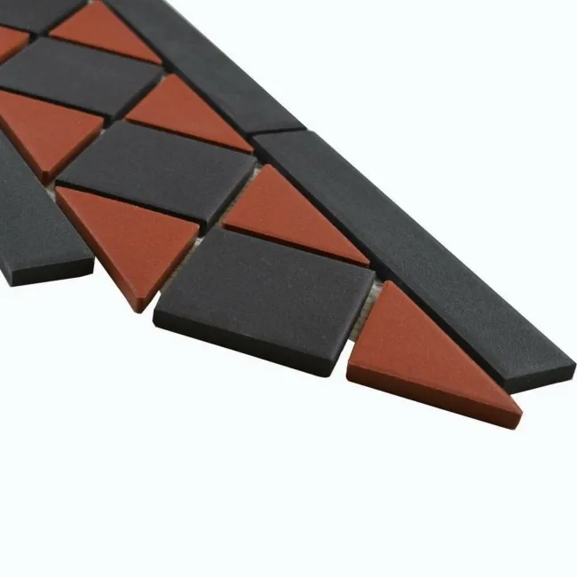 Churchill Crimson & Midnight Border Tiles