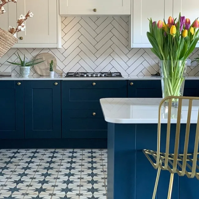 Scintilla Sapphire Star Pattern Tiles