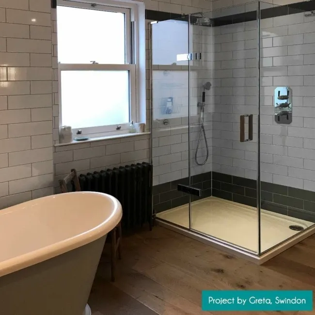 Rhian White Gloss Brick Ceramic Wall Tiles