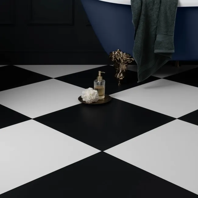 Sorbet Black Matt Plain 598x598 Wall and Floor Tiles
