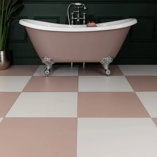 Sorbet Pink Matt Plain 598x598 Wall and Floor Tiles