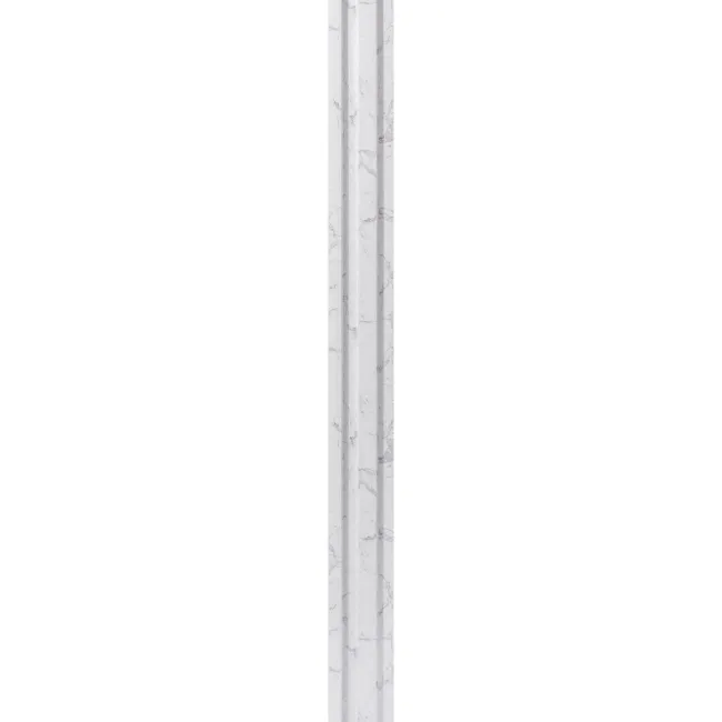 Trepanel Aqua 3D® Waterproof White Marble Slat Wall Panel 3 Pack (Covers 0.87 SQM)