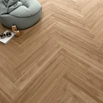 Heartwood Honey Brown Matt Rectified Wood Effect Floor Tiles 888x145