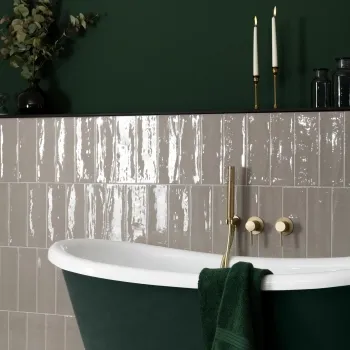 Rustic Grey Gloss Metro Ceramic Wall Tiles