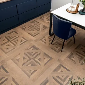Galloway Walnut Brown Matt Parquet Wood Effect Floor Tiles