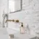 Valentina Alabaster White Splitface Effect Wall Tiles