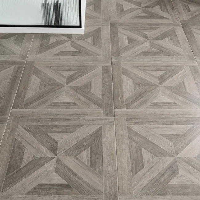 Empire Ash Parquet Brown Wood Effect Porcelain Wall and Floor Tiles