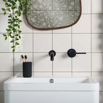 Capsule® Cotton White Gloss Flat Victorian 150x150 Wall Tiles