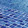 Pixel Ocean Dark Blue Blend Mosaic Tiles 25x25