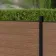 LuxeLine® Teak Composite Fence Panel with Aluminium Post 3ft