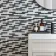 Zora Black & White Matt Brick Effect Mosaic 347x300 Tiles