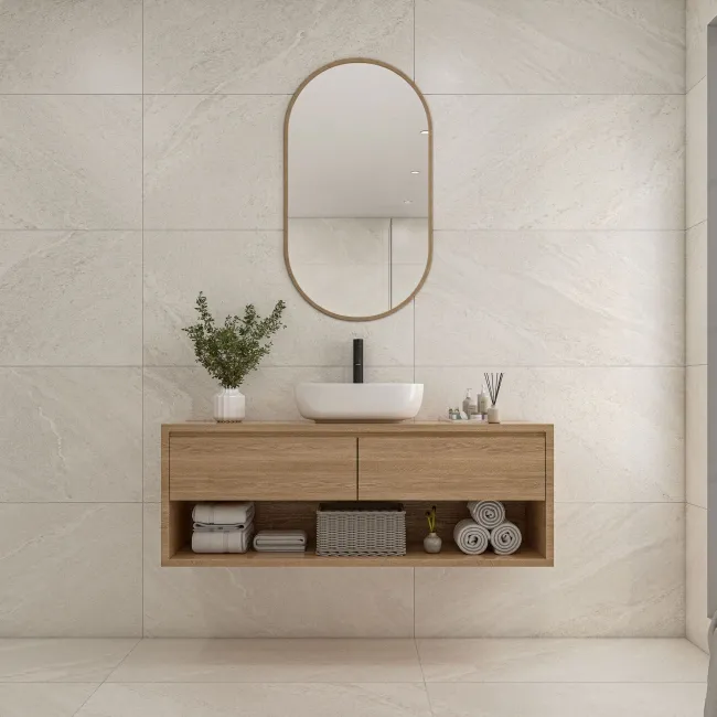 Alchemy Pearl Grey Slate Effect Anti Slip Large Porcelain Tile 1200x600mm