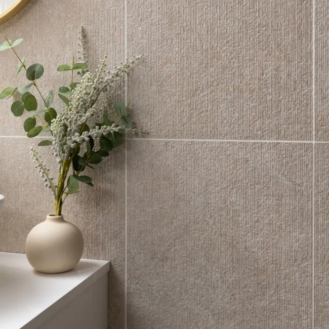 Alchemy Earth Textured Decor Limestone Effect Ceramic Wall Tile 1000x333mm