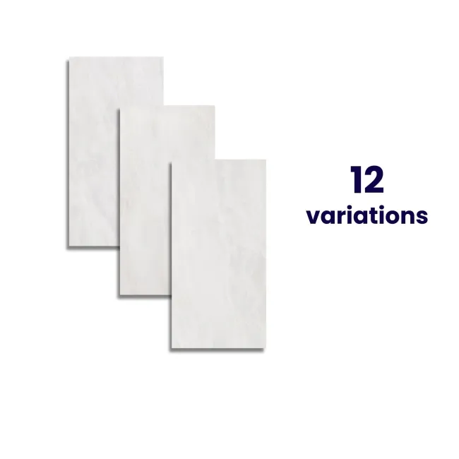 Namibia White Marble Effect Silk Porcelain Floor Tile