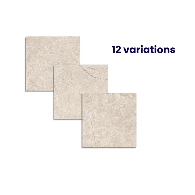 Alchemy Earth Beige Limestone Effect Anti Slip Porcelain Tile 900x900mm