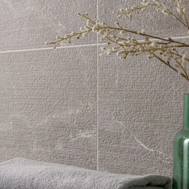 Alchemy Iron Textured Decor Marble Effect Ceramic Wall Tile 1000x333mm