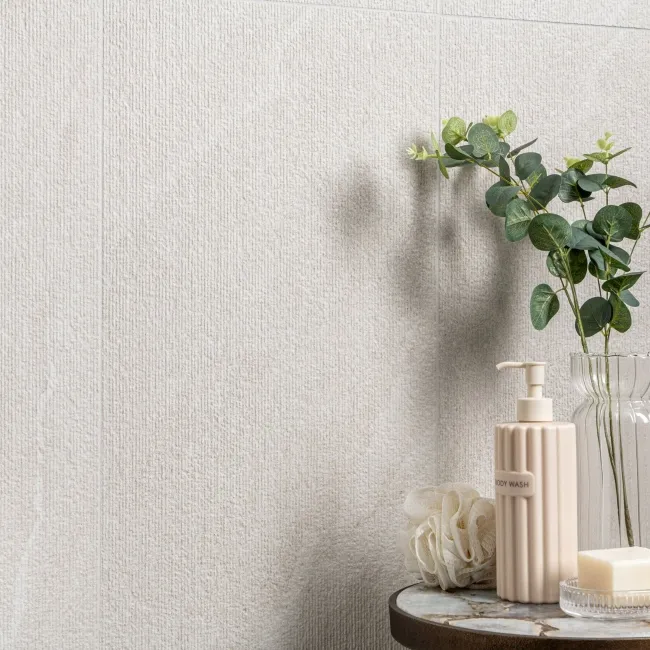 Alchemy Pearl Textured Decor Slate Effect Ceramic Wall Tile 1000x333mm