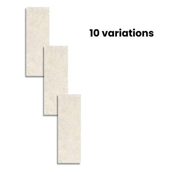 Alchemy Earth Beige Limestone Effect Matt Ceramic Wall Tile 1000x333mm