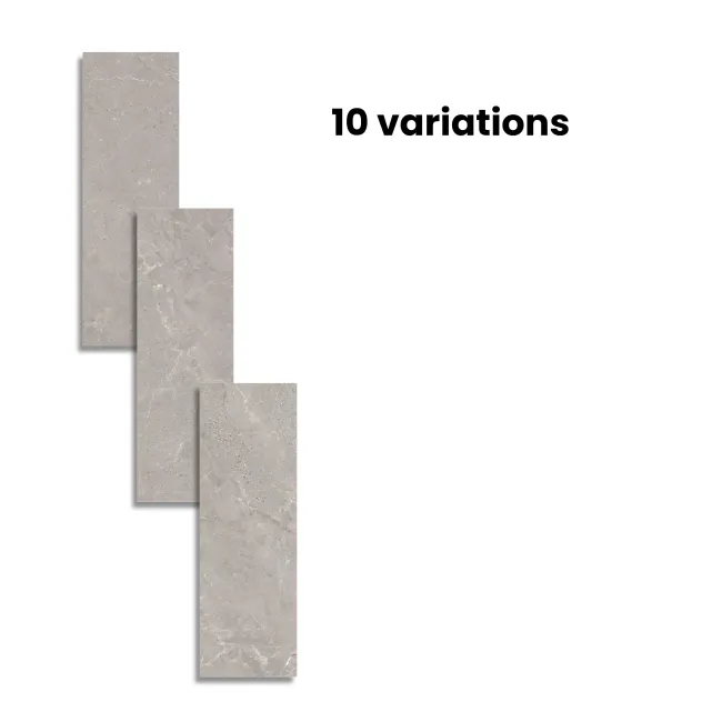Alchemy Iron Grey Marble Effect Matt Ceramic Wall Tile 1000x333mm