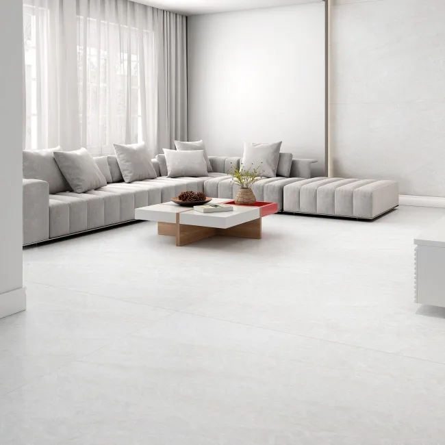 Taj Mahal Ivory Marble Effect Satin Large Porcelain Tile