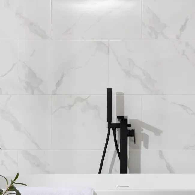 Carrara Grey Marble Effect Tiles