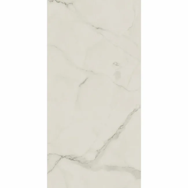 Frost White Marble Tile Luxury Click Vinyl Flooring 5.5mm