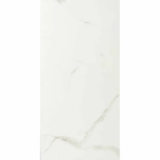 Frost White Marble Tile Luxury Click Vinyl Flooring 6mm