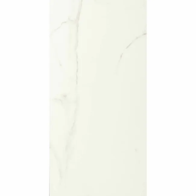 Frost White Marble Tile Luxury Click Vinyl Flooring 6mm