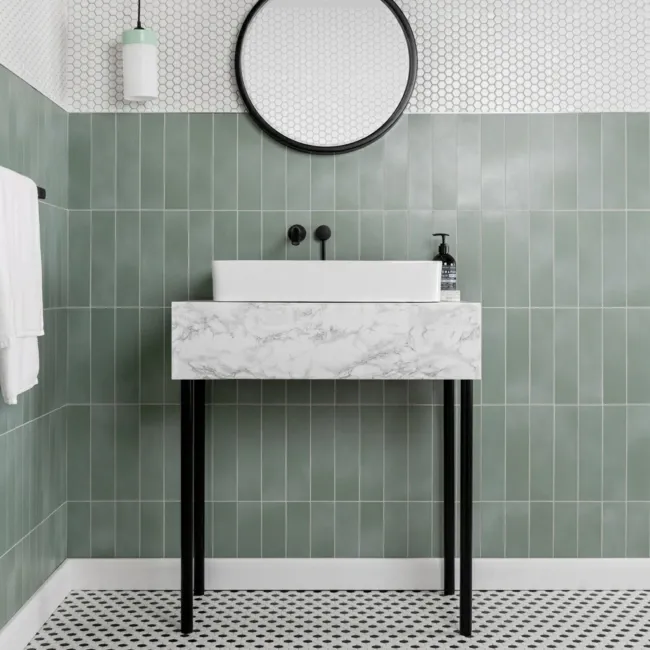 Chatham Green Matt Brick Wall and Floor Tiles