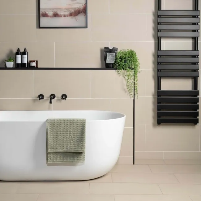 Lounge Matt Ivory Stone Effect 600x300mm Wall and Floor Tiles