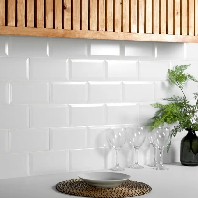 Chalk Farm White Matt Metro Tiles