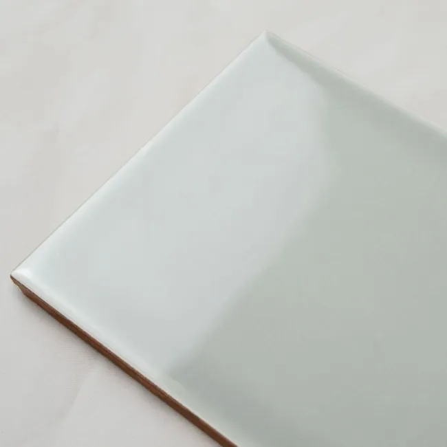 Aquarelle Mint Blue Gloss Brick Effect Wall Tiles