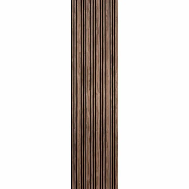 Trepanel Design® Autumn Brown Multi-Width Acoustic Wood Wall Panels