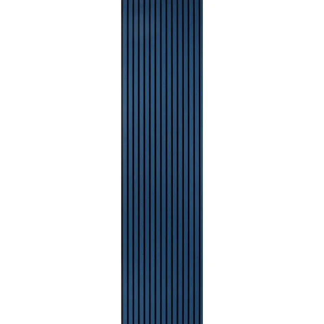 Trepanel® Texture Denim Blue Herringbone Acoustic Wood & Felt Slat Panels