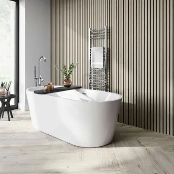 Trepanel Aqua 3D® Waterproof Ash Grey Wood Effect Slat Panels 3 Pack (Covers 1.39 SQM)