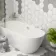 Novel White Matt Hexagon Wall and Floor Tiles