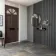 Trepanel Design® Grey Slate Effect Slat on Black Felt Wall Panels