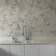 Voronoi White Marble Effect Hexagon Tiles