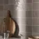 Zellige Mini Stone Grey Square Gloss Rustic Wall Tiles