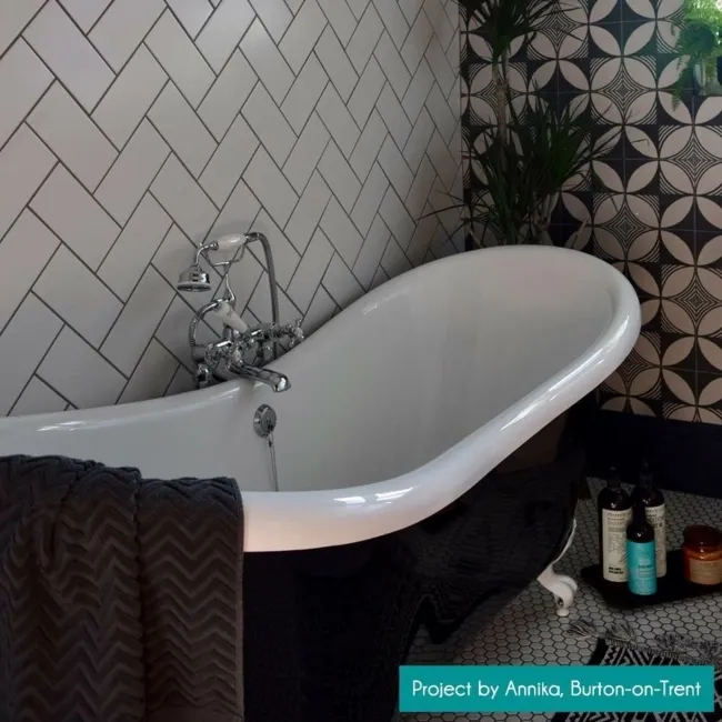 Flat Ceramic Chalk Farm Matt White Metro Tiles