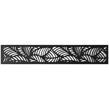 LuxeLine® Composite Classic Straight Top Fence Screen - Jungle Design